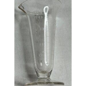 Whitall Tatum Glass Beaker SCIENCE LAB Apothecary Measure Etch Type Ill A-2 Vtg